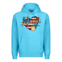 Ocean Blue 911 dispatcher Premium Hoodie - MaliasSmallBusiness
