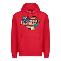 Red 911 dispatcher Premium Hoodie - MaliasSmallBusiness
