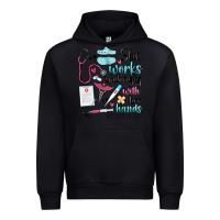 Black she works willingly with her hands Urban Hoodie - MaliasSmallBusiness