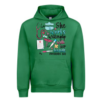 Emerald she works willingly with her hands Urban Hoodie - MaliasSmallBusiness