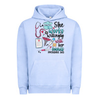 Pigment Grape Ice she works willingly with her hands Urban Hoodie - MaliasSmallBusiness