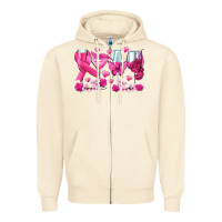 Sandshell breast cancer wine glasses Zipper Hoodie - texasbilliewilder
