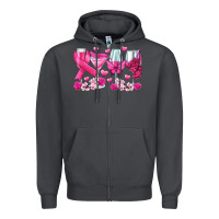 Smoke breast cancer wine glasses Zipper Hoodie - texasbilliewilder
