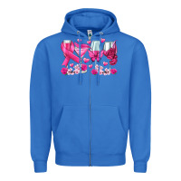 True Royal breast cancer wine glasses Zipper Hoodie - texasbilliewilder