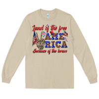 Mushroom land of the free america because of the brave Long Sleeve Tee - texasbilliewilder