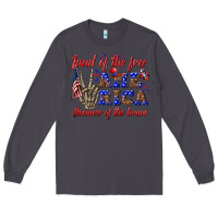 Smoke land of the free america because of the brave Long Sleeve Tee - texasbilliewilder