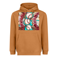 Meerkat baseball leopard cowhide turquoise Heavyweight Hoodie - JahusDesignShop