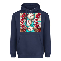 Navy baseball leopard cowhide turquoise Heavyweight Hoodie - JahusDesignShop