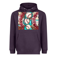 Plum baseball leopard cowhide turquoise Heavyweight Hoodie - JahusDesignShop