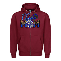 Burgundy Cheer mom Zipper Hoodie - Zillion Design Studio