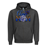 Charcoal Heather Cheer mom Zipper Hoodie - Zillion Design Studio