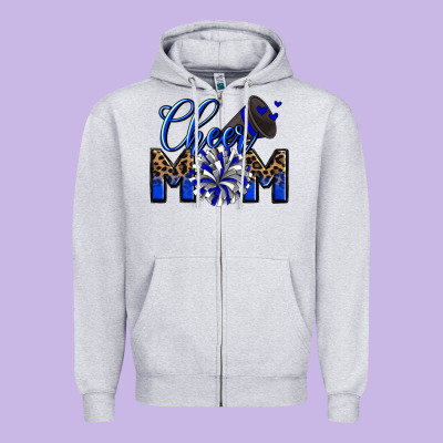 Cheer Mom Zipper Hoodie Designed By Zillion Design Studio