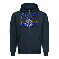 Navy Cheer mom Zipper Hoodie - Zillion Design Studio