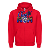 Red Cheer mom Zipper Hoodie - Zillion Design Studio