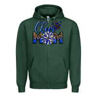 Sports Green Cheer mom Zipper Hoodie - Zillion Design Studio