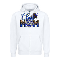 White Cheer mom Zipper Hoodie - Zillion Design Studio