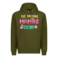 Army Green the praying mamas club Premium Hoodie - MaliasSmallBusiness
