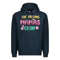 Navy the praying mamas club Premium Hoodie - MaliasSmallBusiness