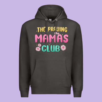 The Praying Mamas Club Premium Hoodie Designed By Maliassmallbusiness
