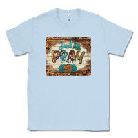 Dusty Blue just pray mousepad Classic Tee - BarkalooDesign