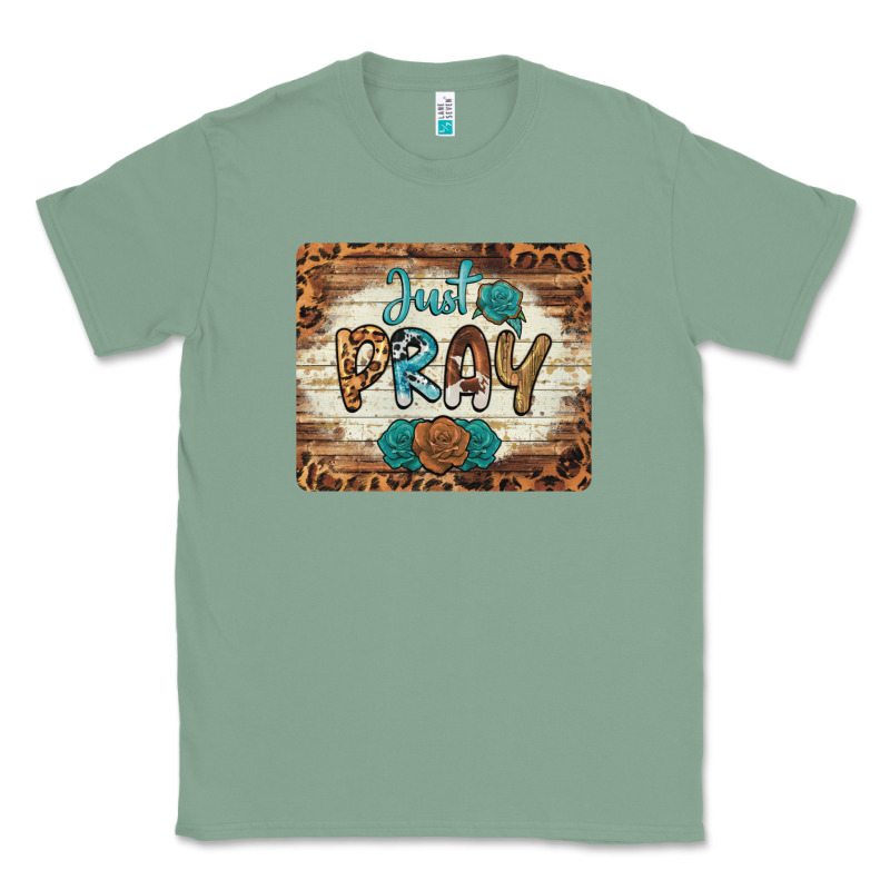 Just Pray Mousepad Classic Tee by BarkalooDesign | Teevron