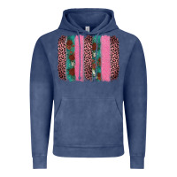 Vintage Denim valentine's leopard brushstroke Vintage Hoodie - AdoDesignShop