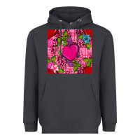 Smoke valentines day flower heart with leopard seamless pattern Heavyweight Hoodie - BundleAndBundleShop