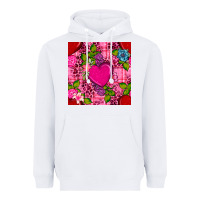 Valentines Day Flower Heart With Leopard Seamless Pattern Heavyweight Hoodie | Teevron