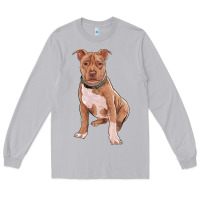 Moon Dust brown pitbull Long Sleeve Tee - RanaPortraitStore