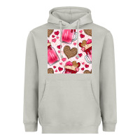 Moon Dust valentines day milkshake seamless pattern Heavyweight Hoodie - BundleAndBundleShop