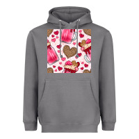 Storm valentines day milkshake seamless pattern Heavyweight Hoodie - BundleAndBundleShop