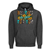Charcoal Heather be you do you for you Zipper Hoodie - Zillion Design Studio
