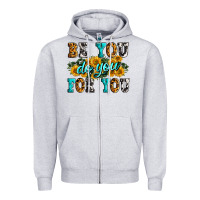 Heather Grey be you do you for you Zipper Hoodie - Zillion Design Studio