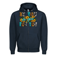 Navy be you do you for you Zipper Hoodie - Zillion Design Studio