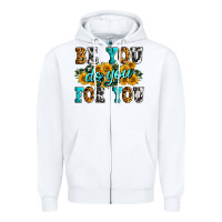 White be you do you for you Zipper Hoodie - Zillion Design Studio