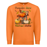 Carrot pumpkin kisses harvest wishes Premium Sweatshirt - BundleAndBundleShop