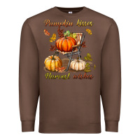 Chestnut pumpkin kisses harvest wishes Premium Sweatshirt - BundleAndBundleShop