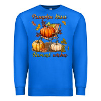 True Royal pumpkin kisses harvest wishes Premium Sweatshirt - BundleAndBundleShop