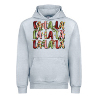 Heather Grey fa la la la la la la la la Urban Hoodie - MaliasSmallBusiness