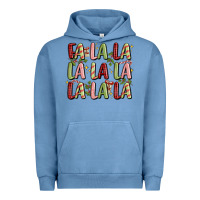 Pigment Pebble Blue fa la la la la la la la la Urban Hoodie - MaliasSmallBusiness
