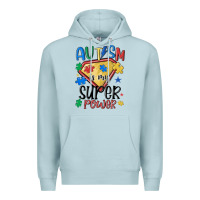 Blue Mist autism is my super power Premium Hoodie - MaliasSmallBusiness