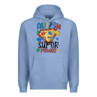 Colony Blue autism is my super power Premium Hoodie - MaliasSmallBusiness