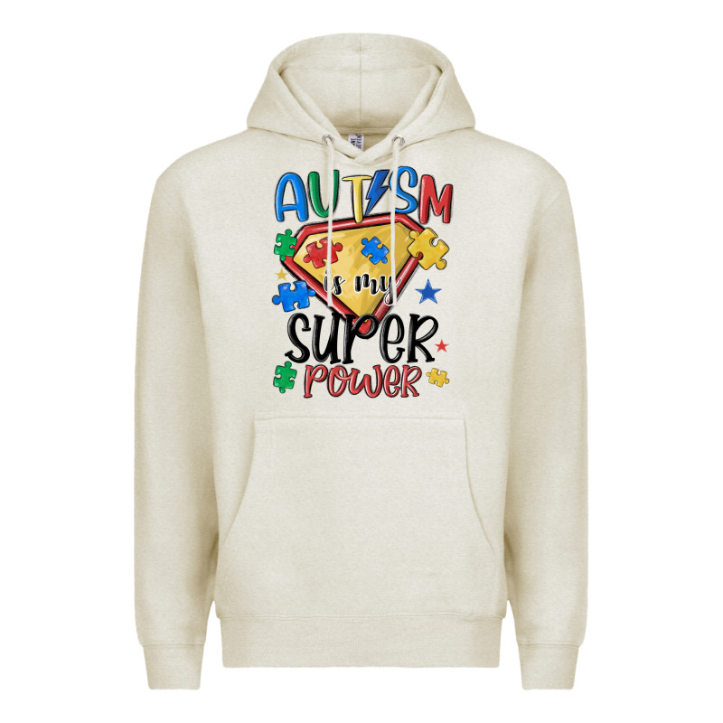 Autism Is My Super Power Premium Hoodie by MaliasSmallBusiness | Teevron