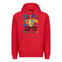 Red autism is my super power Premium Hoodie - MaliasSmallBusiness