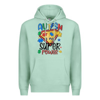 Seafoam autism is my super power Premium Hoodie - MaliasSmallBusiness