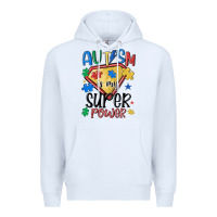 White autism is my super power Premium Hoodie - MaliasSmallBusiness