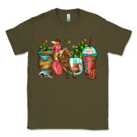 Army Green cowgirl coffee cups Classic Tee - Zillion Design Studio