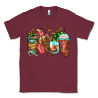 Burgundy cowgirl coffee cups Classic Tee - Zillion Design Studio