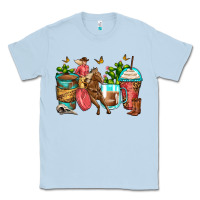 Dusty Blue cowgirl coffee cups Classic Tee - Zillion Design Studio