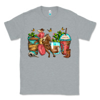 Heather Grey cowgirl coffee cups Classic Tee - Zillion Design Studio